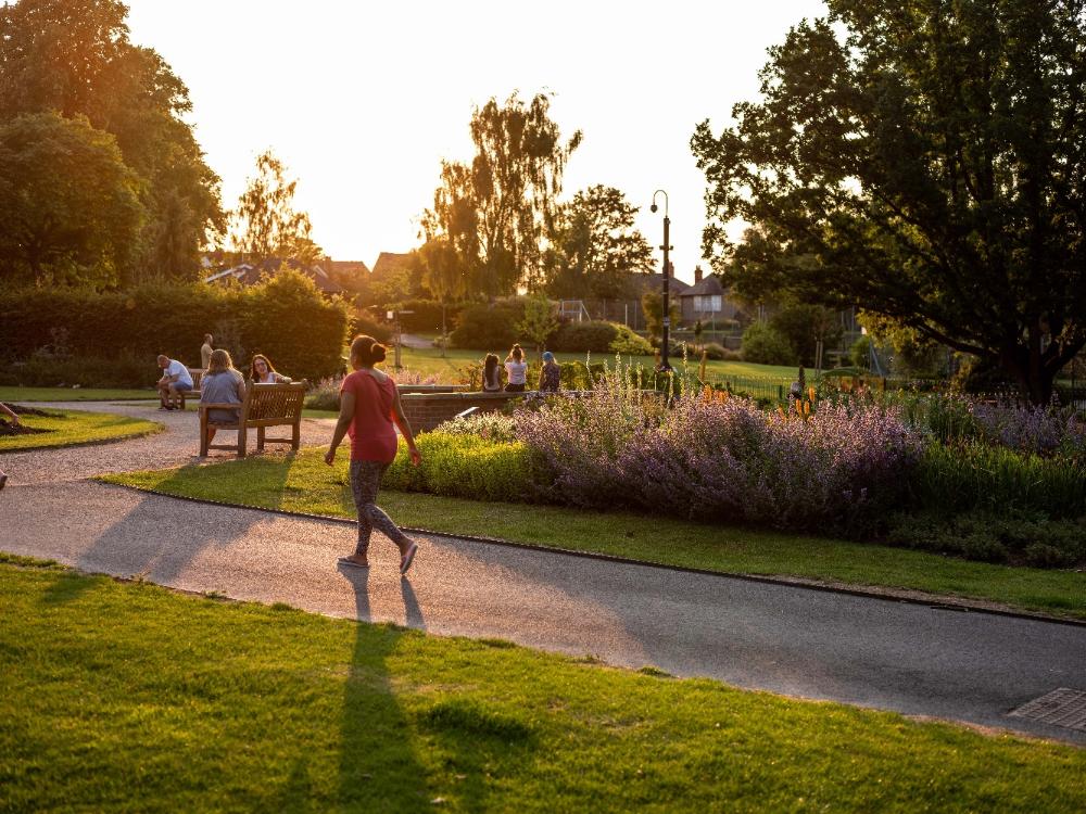 Rugbeians enjoying Caldecott Park